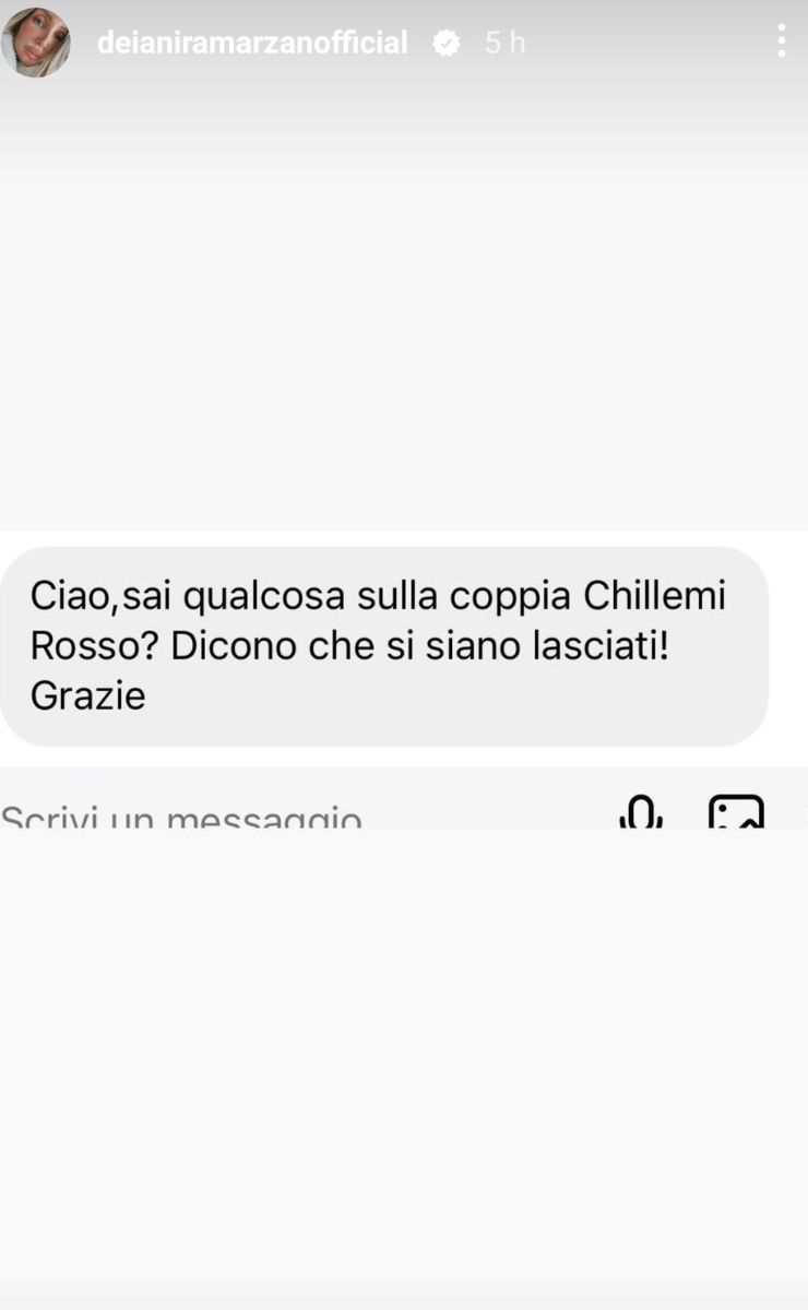 Francesca Chillemi rottura Stefano Rosso indiscrezione