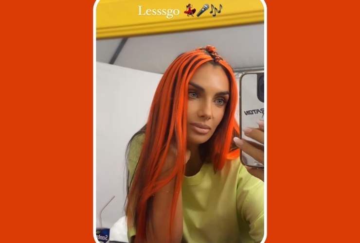 Elettra Lamborghini nuovo colore capelli